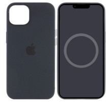 Чохол Silicone case (AAA) with Magsafe and Animation для Apple iPhone 13 (6.1") Чорний / Midnight