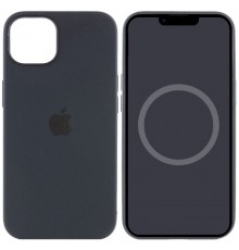 Чохол Silicone case (AAA) with Magsafe and Animation для Apple iPhone 13 (6.1") Чорний / Midnight