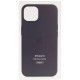 Чохол Silicone case (AAA) with Magsafe and Animation для Apple iPhone 13 (6.1") Чорний / Midnight