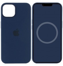 Чохол Silicone case (AAA) with Magsafe and Animation для Apple iPhone 13 (6.1") Синій / Abyss Blue