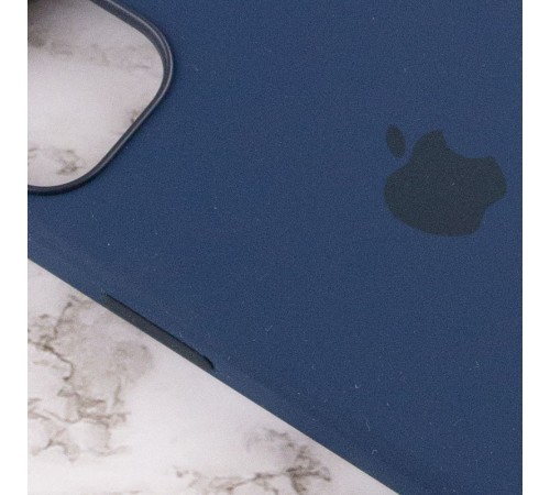 Чохол Silicone case (AAA) with Magsafe and Animation для Apple iPhone 13 (6.1") Синій / Abyss Blue