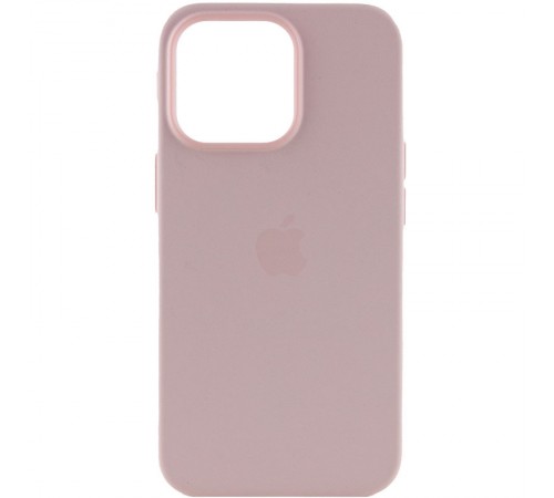 Чохол Silicone case (AAA) with Magsafe and Animation для Apple iPhone 13 Pro (6.1") Рожевий / Chalk Pink