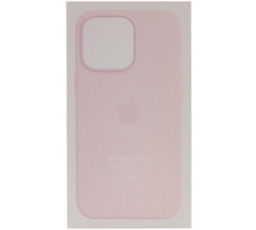 Чохол Silicone case (AAA) with Magsafe and Animation для Apple iPhone 13 Pro (6.1") Рожевий / Chalk Pink