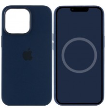 Чохол Silicone case (AAA) with Magsafe and Animation для Apple iPhone 13 Pro (6.1") Синій / Abyss Blue