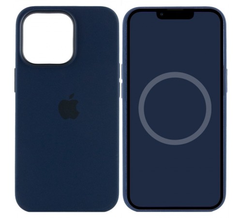 Чохол Silicone case (AAA) with Magsafe and Animation для Apple iPhone 13 Pro (6.1") Синій / Abyss Blue