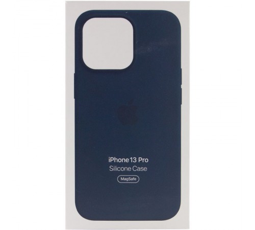 Чохол Silicone case (AAA) with Magsafe and Animation для Apple iPhone 13 Pro (6.1") Синій / Abyss Blue