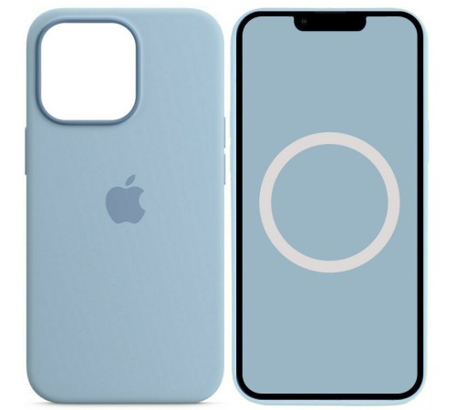 Чохол Silicone case (AAA) with Magsafe and Animation для Apple iPhone 13 Pro (6.1") Блакитний / Blue Fog Чохол Silicone case (AAA) with Magsafe and Animation для Apple iPhone 13 Pro (6.1") Блакитний / Blue Fog