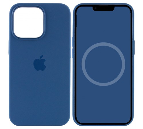 Чохол Silicone case (AAA) with Magsafe and Animation для Apple iPhone 13 Pro Max (6.7") Синій / Blue Jay Чохол Silicone case (AAA) with Magsafe and Animation для Apple iPhone 13 Pro Max (6.7") Синій / Blue Jay