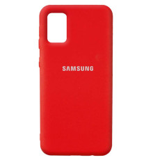 Чохол Silicone Cover Full Protective (AA) для Samsung Galaxy A03s Червоний / Red