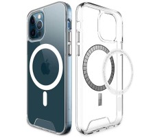 Чохол TPU Space Case with MagSafe для Apple iPhone 12 Pro / 12 (6.1") Прозорий