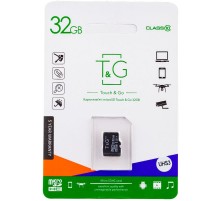 Карта пам'яті T&G microSDHC (UHS-3) 32 GB class 10 (без адаптера) Чорний