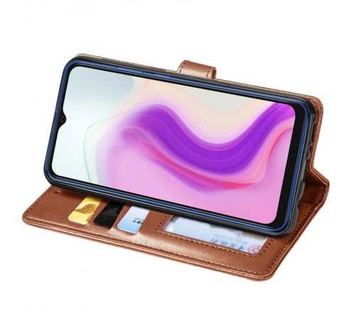 Шкіряний чохол-книжка GETMAN Gallant (PU) для Xiaomi Redmi 5 Plus / Redmi Note 5 (Single Camera) Коричневий Шкіряний чохол-книжка GETMAN Gallant (PU) для Xiaomi Redmi 5 Plus / Redmi Note 5 (Single Camera) Коричневий