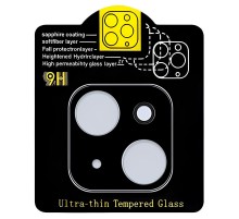 Захисне скло на камеру Full Block (тех.пак) для Apple iPhone 13 mini (5.4") / 13 (6.1") Чорний