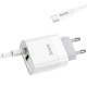 МЗП Hoco C80A Rapido PD20W+QC3.0 (1USB-A/1C) + кабель Type-C to Type-C Білий