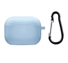 Силіконовий футляр з мікрофіброю для навушників Airpods 3 Блакитний / Lilac Blue
