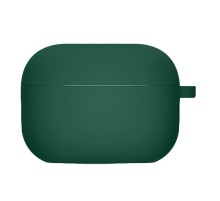 Силіконовий футляр з мікрофіброю для навушників Airpods 3 Зелений / Pine green