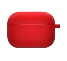 Силіконовий футляр з мікрофіброю для навушників Airpods 3 Червоний / Red