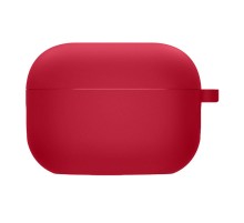 Силіконовий футляр з мікрофіброю для навушників Airpods 3 Червоний / Rose Red