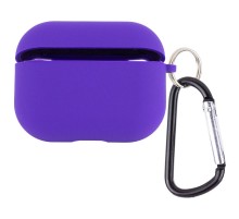 Силіконовий футляр з мікрофіброю для навушників Airpods 3 Фіолетовий / Ultra Violet