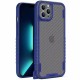 Чохол TPU+PC TRAVEL Carbon для Apple iPhone 12 Pro (6.1") Синій
