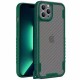 Чохол TPU+PC TRAVEL Carbon для Apple iPhone 12 Pro Max (6.7") Зелений
