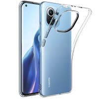 TPU чохол Epic Transparent 1,5mm Full Camera для Xiaomi Mi 11 Lite Безбарвний (прозорий)