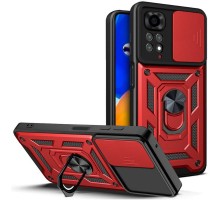 Ударостійкий чохол Camshield Serge Ring для Xiaomi Redmi Note 11 (Global) / Note 11S Червоний