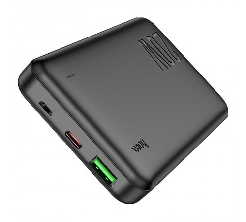 Портативний ЗП Power Bank Hoco J87 Tacker PD20W+QC3.0 10000 mAh Чорний Портативний ЗП Power Bank Hoco J87 Tacker PD20W+QC3.0 10000 mAh Чорний