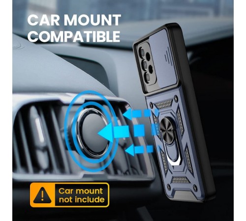 Ударостійкий чохол Camshield Serge Ring для Samsung Galaxy A13 4G Синій Ударостійкий чохол Camshield Serge Ring для Samsung Galaxy A13 4G Синій