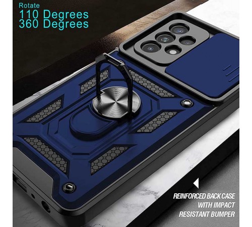 Ударостійкий чохол Camshield Serge Ring для Samsung Galaxy A13 4G Синій Ударостійкий чохол Camshield Serge Ring для Samsung Galaxy A13 4G Синій
