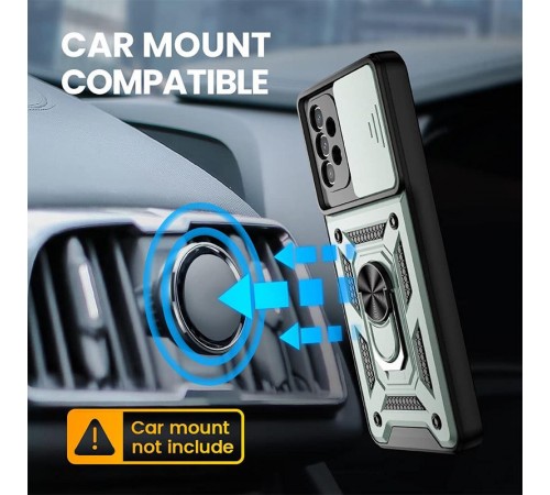 Ударостійкий чохол Camshield Serge Ring для Samsung Galaxy A53 5G Зелений Ударостійкий чохол Camshield Serge Ring для Samsung Galaxy A53 5G Зелений
