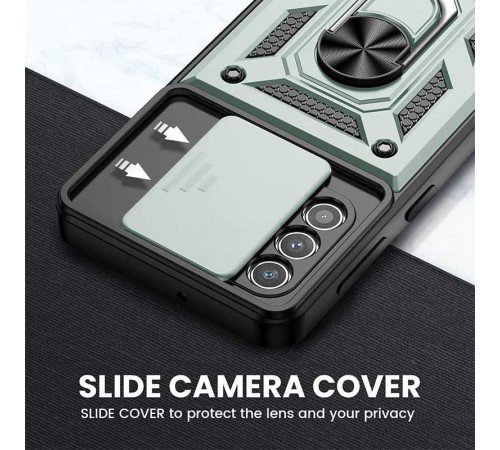 Ударостійкий чохол Camshield Serge Ring для Samsung Galaxy A53 5G Зелений Ударостійкий чохол Camshield Serge Ring для Samsung Galaxy A53 5G Зелений