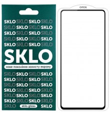 Захисне скло SKLO 5D для Samsung Galaxy S22 Чорний / Біла підкладка