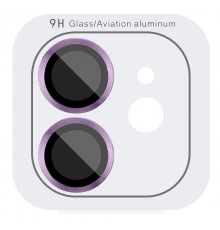 Захисне скло Metal Classic на камеру (у упак.) для Apple iPhone 12 / 12 mini / 11 Фіолетовий / Purple