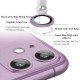 Захисне скло Metal Classic на камеру (у упак.) для Apple iPhone 12 / 12 mini / 11 Фіолетовий / Purple