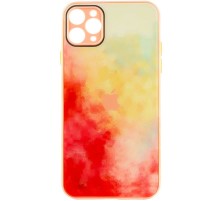 Чохол TPU+Glass Impasto abstract для Apple iPhone 11 Pro (5.8") Red yellow