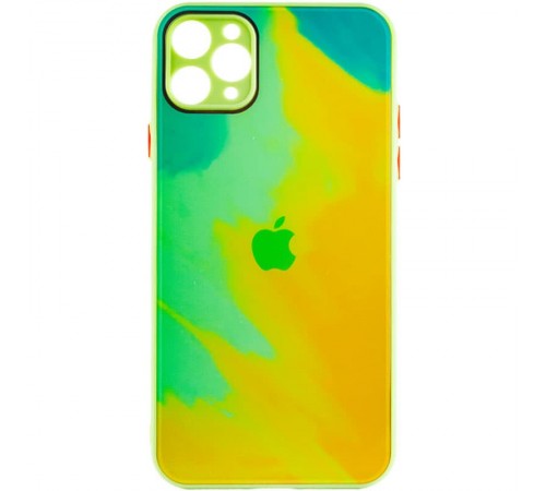 Чохол TPU+Glass Impasto abstract для Apple iPhone 11 Pro Max (6.5") Yellow green Чохол TPU+Glass Impasto abstract для Apple iPhone 11 Pro Max (6.5") Yellow green