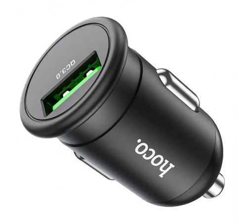 АЗП Hoco Z43 Mighty QC3.0 18W (1USB-A) Чорний