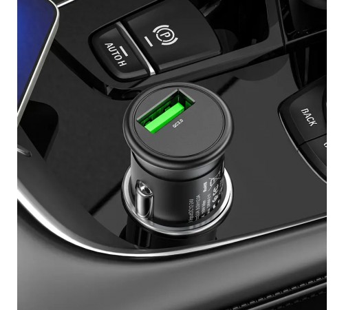 АЗП Hoco Z43 Mighty QC3.0 18W (1USB-A) Чорний