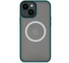 TPU+PC чохол Metal Buttons with MagSafe для Apple iPhone 13 (6.1") Зелений