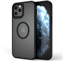 TPU+PC чохол Metal Buttons with MagSafe для Apple iPhone 13 Pro (6.1") Чорний
