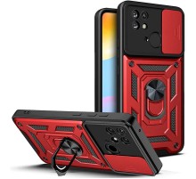 Ударостійкий чохол Camshield Serge Ring для Xiaomi Redmi 10C Червоний