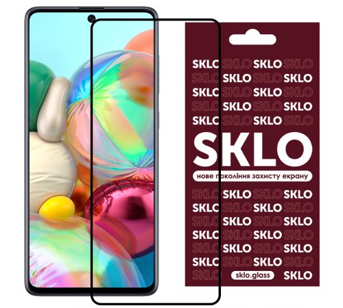 Захисне скло SKLO 3D для Samsung Galaxy A73 5G Чорний Захисне скло SKLO 3D для Samsung Galaxy A73 5G Чорний