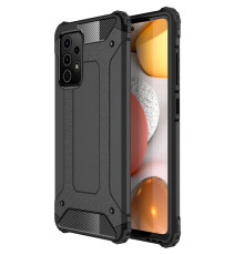 Броньований протиударний TPU+PC чохол Immortal для Samsung Galaxy A23 4G Метал / Gun Metal