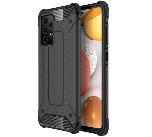Броньований протиударний TPU+PC чохол Immortal для Samsung Galaxy A23 4G Метал / Gun Metal