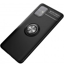 TPU чохол Deen ColorRing під магнітний тримач (opp) для Samsung Galaxy A53 5G Чорний / Чорний