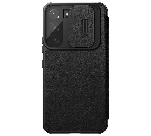 Шкіряний чохол-книжка Nillkin Qin Pro Camshield для Samsung Galaxy S22+ Чорний
