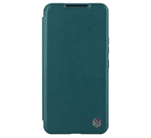 Шкіряний чохол-книжка Nillkin Qin Pro Plain Camshield для Samsung Galaxy S22+ Зелений
