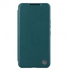 Шкіряний чохол-книжка Nillkin Qin Pro Plain Camshield для Samsung Galaxy S22+ Зелений
