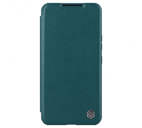 Шкіряний чохол-книжка Nillkin Qin Pro Plain Camshield для Samsung Galaxy S22+ Зелений